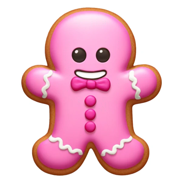 pink gingerbread sticker