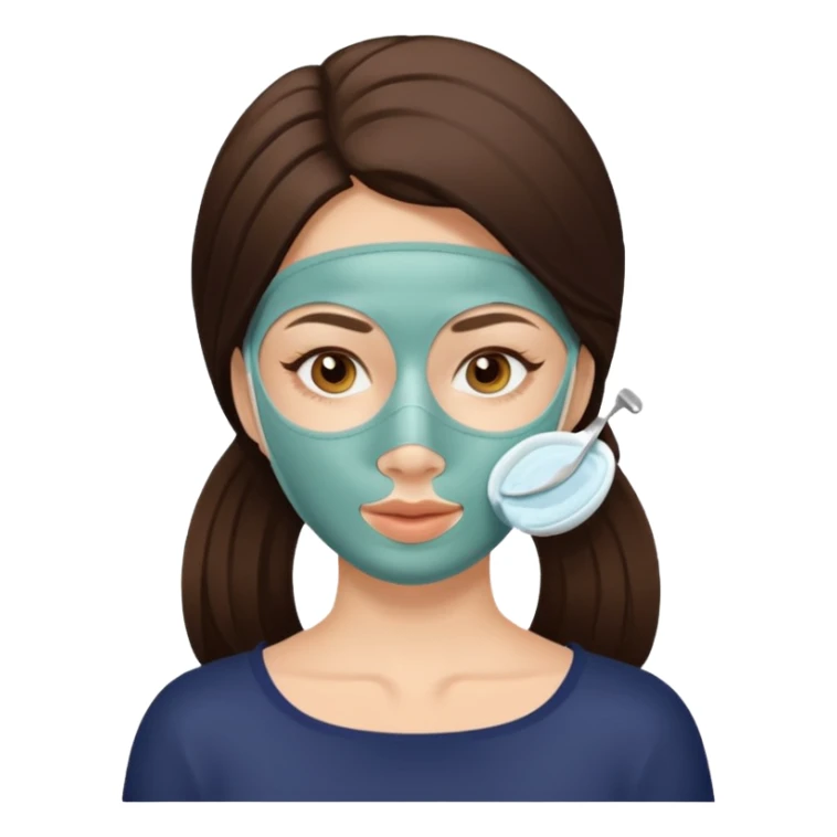 woman doing beauty treatment sticker