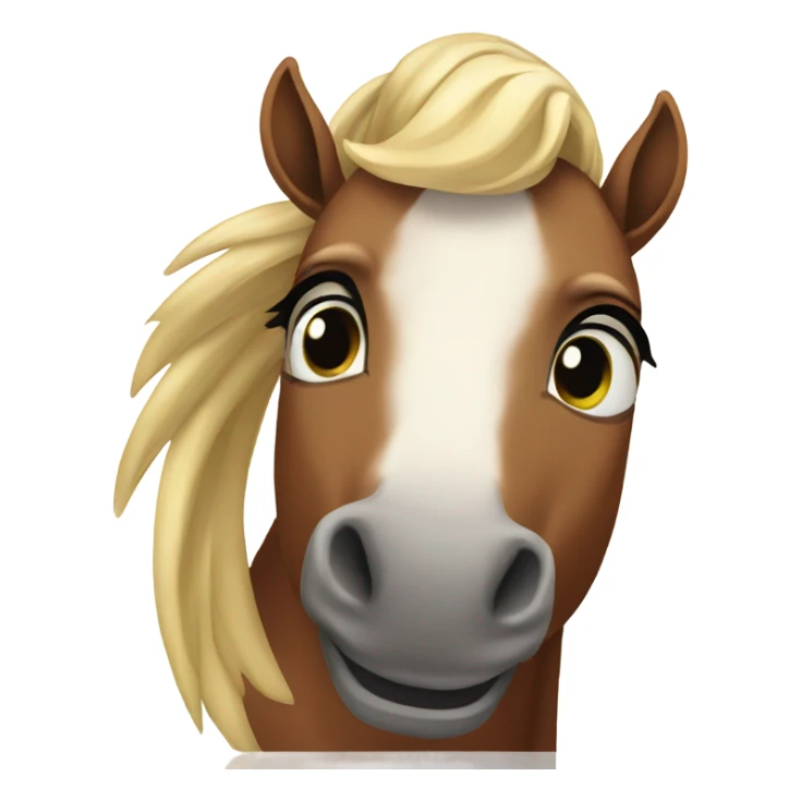 Horse birthday sticker