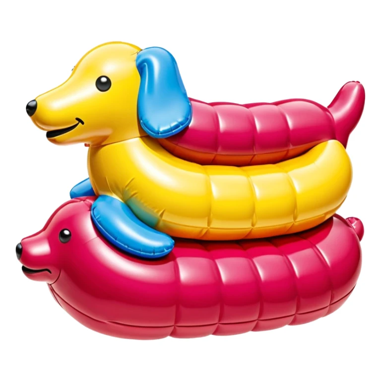  paris SPAM meat jeff koons style inflatable sculpture art painting  sticker
