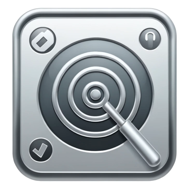 audit trail icon no human, no metal, not shiny sticker