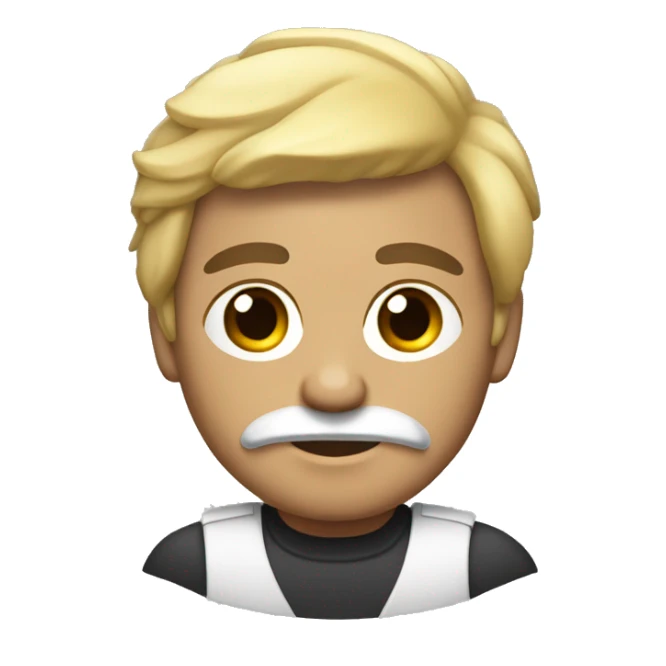 Hombre backebolista de piel clara y pelo blanco  sticker