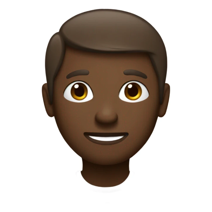 Solid brown stick figure sticker