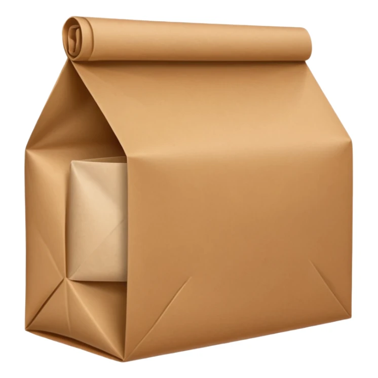 brown paper wrap usually found in indonesian stall sticker