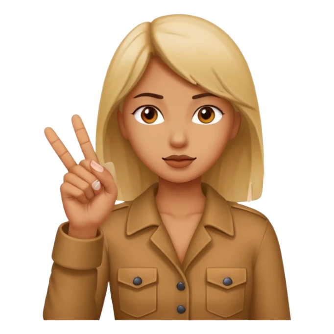 girl doing the middle finger sticker