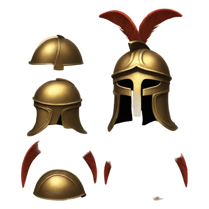 ancient greek helmet sticker