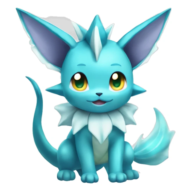 Kawaii Vaporeon-Glaceon-Pokémon full body sticker