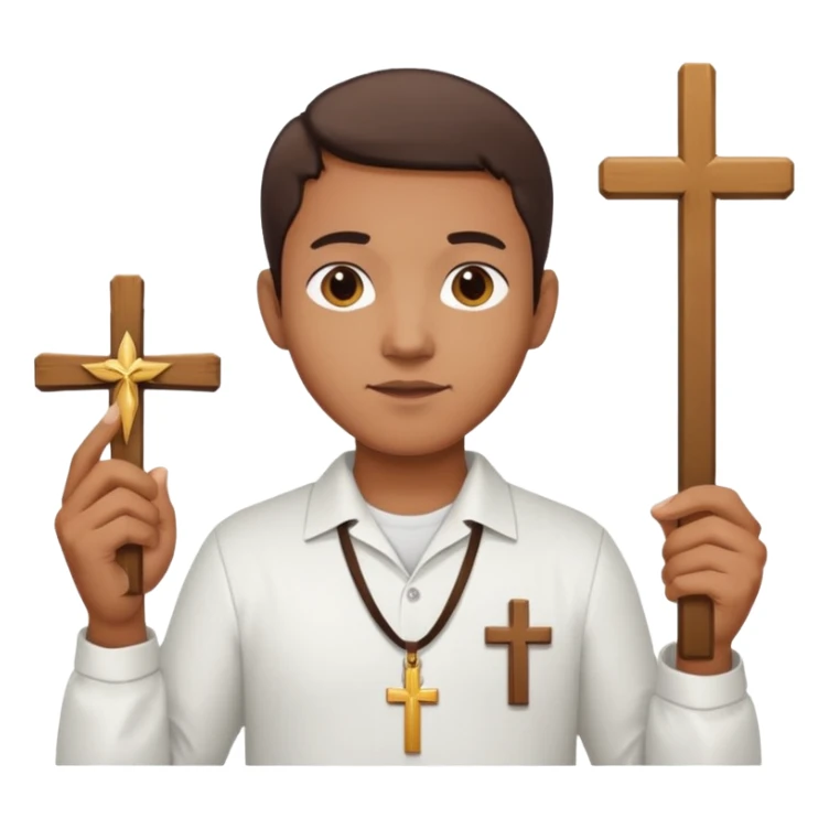 christian cross martinique sticker