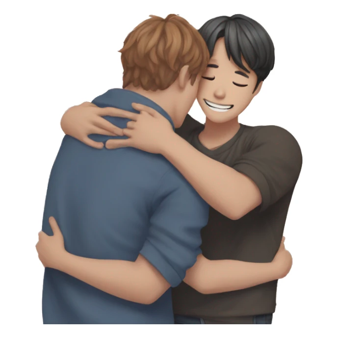 Lee know and jisung is hugging sticker