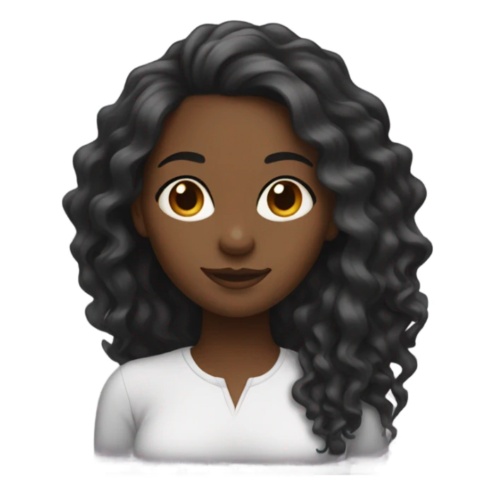 Black girl with locks sticker