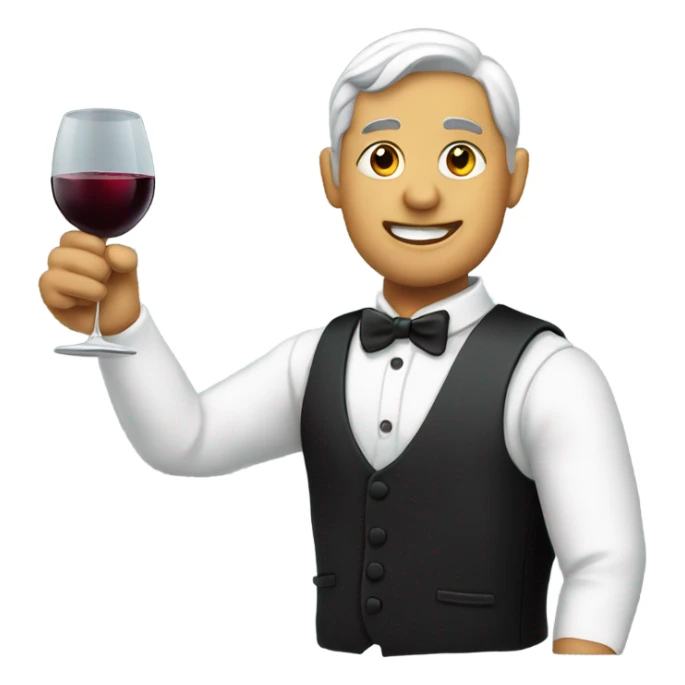 Wine waiter sticker