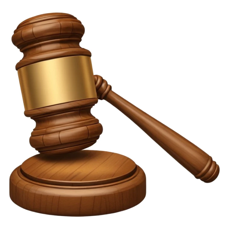 mazo de juez sticker