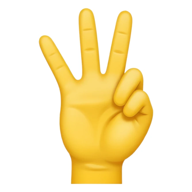 Make a YVL hand emoji doing the YVL hand signal sticker