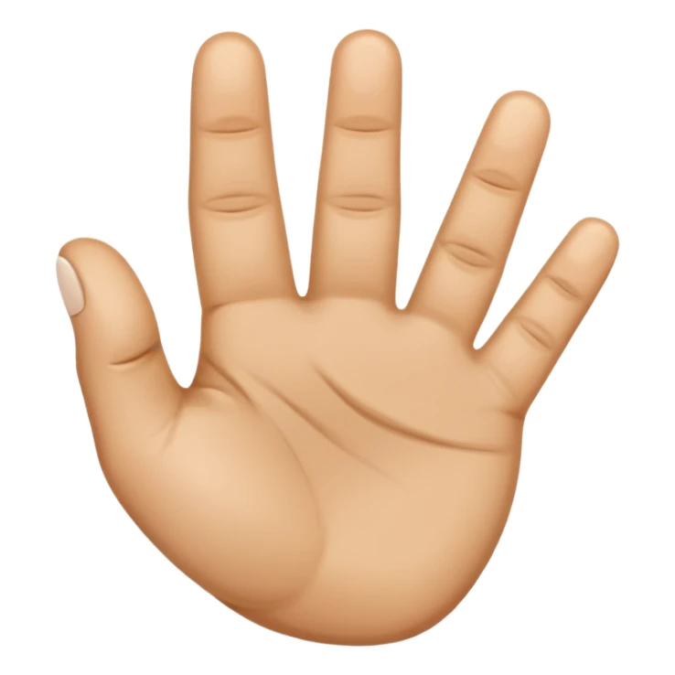 light skin fingers cross with thumb out sticker