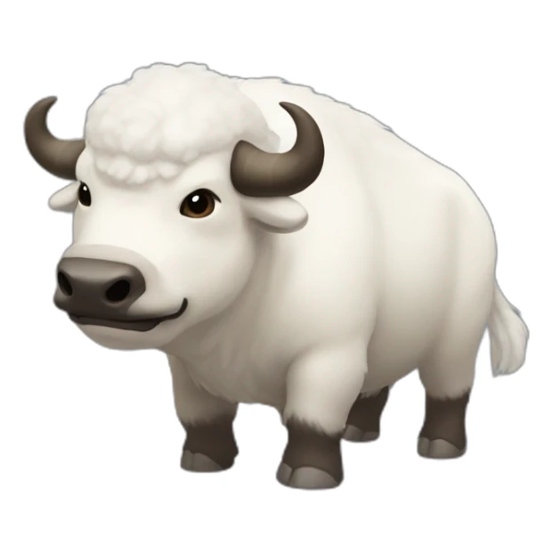 appa White flying bison from avatar the last airbender with grey arrow on forehead sticker