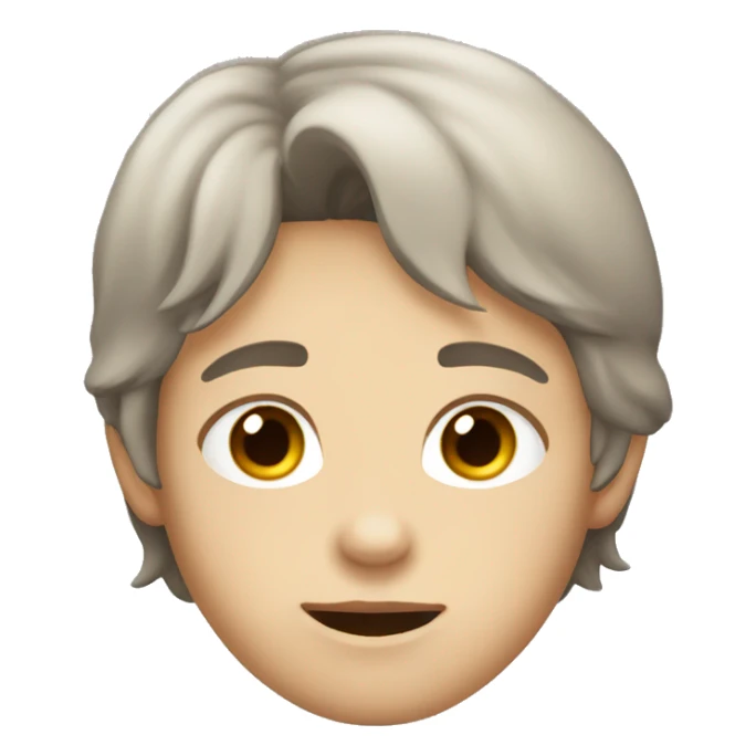 A kid named Greyson with brown eyes and hair he is A boy and he is white sticker