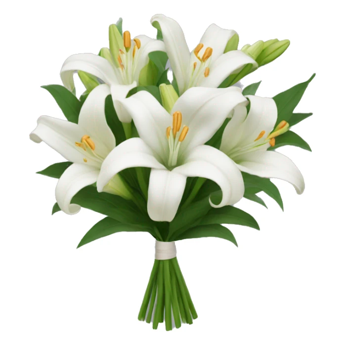 bouquet of lillie flowers sticker