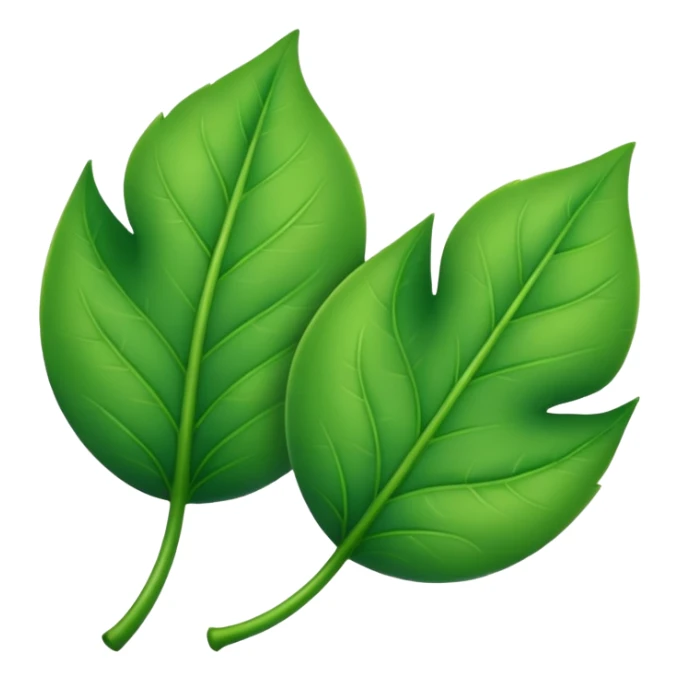 оставь два листика sticker