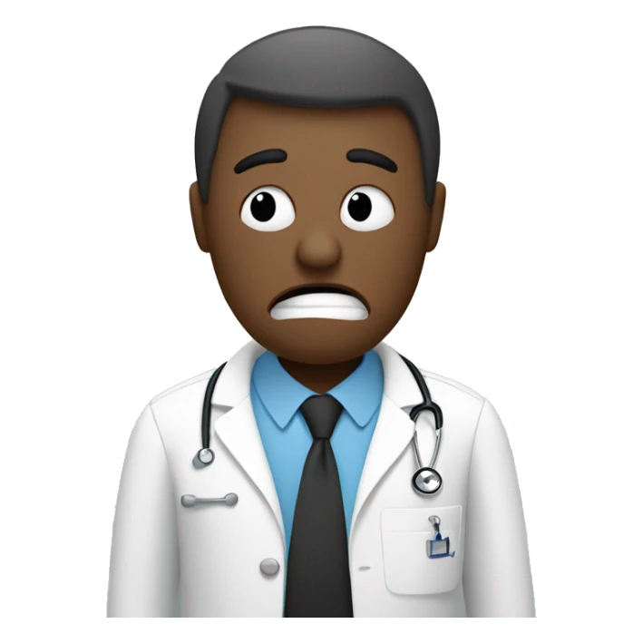 Stick figure that can't find medical records and is frustrated  sticker