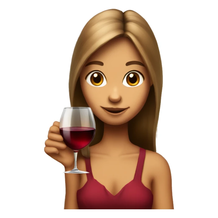a girl chipmunk with a glass of wine sticker