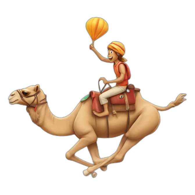 camel surfing sticker
