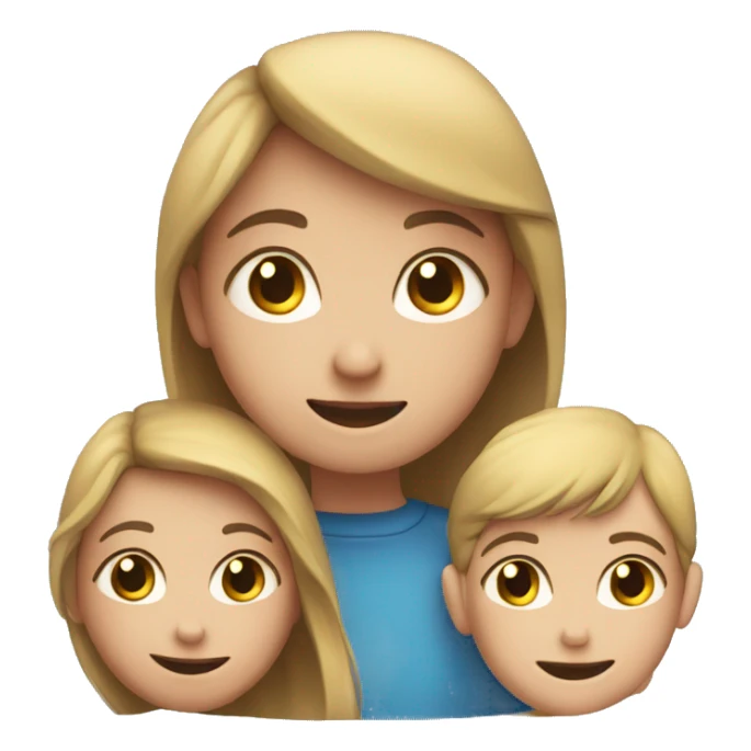 A girl with a boy and the girl is blushing sticker