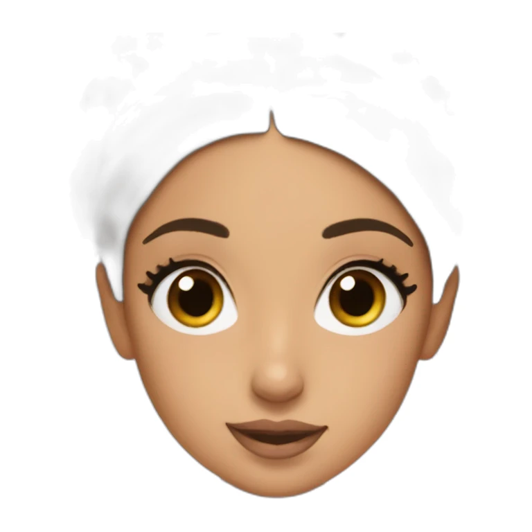 ariana grande with an high ponytai sticker