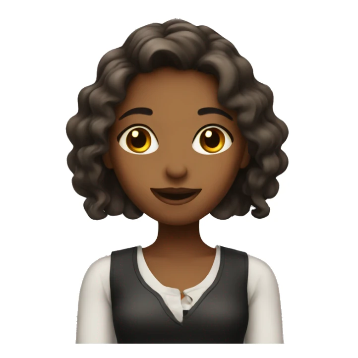 Girl at happy hour sticker