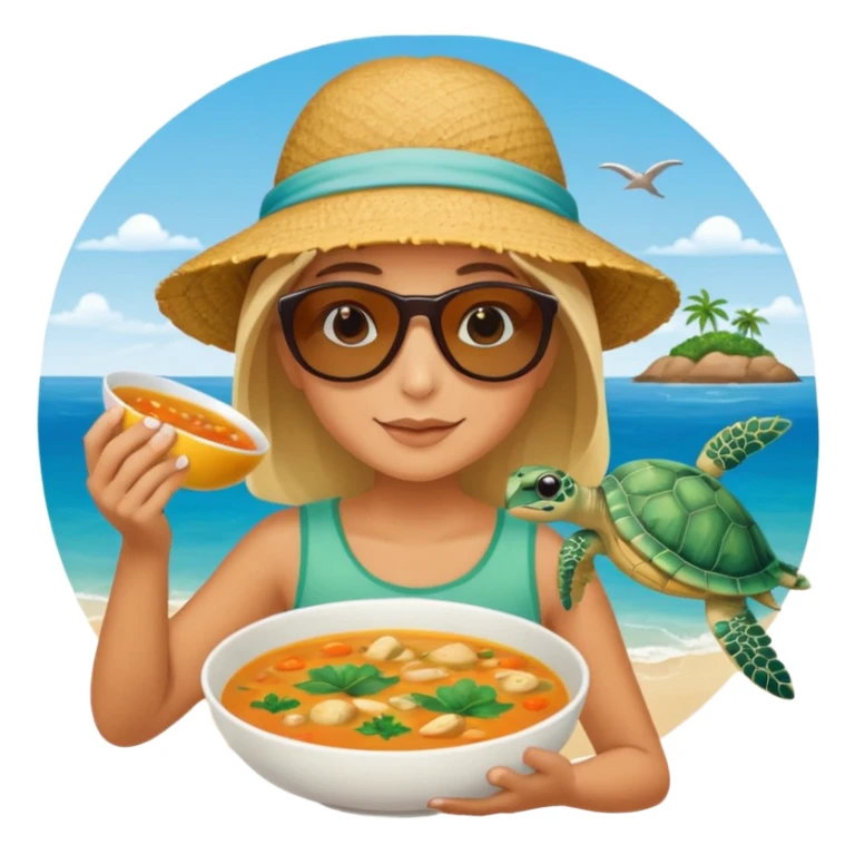 ⛱️🐢🍲 sticker