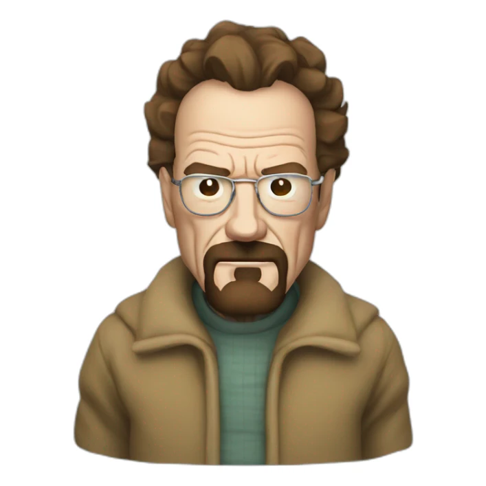 walter white in furry suit sticker