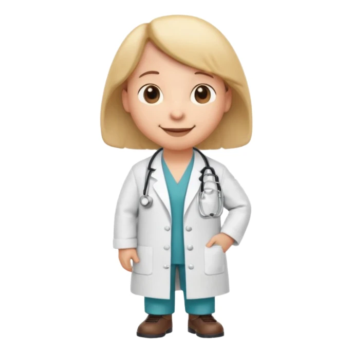 Snoopy dog in a doctor  uniform sticker