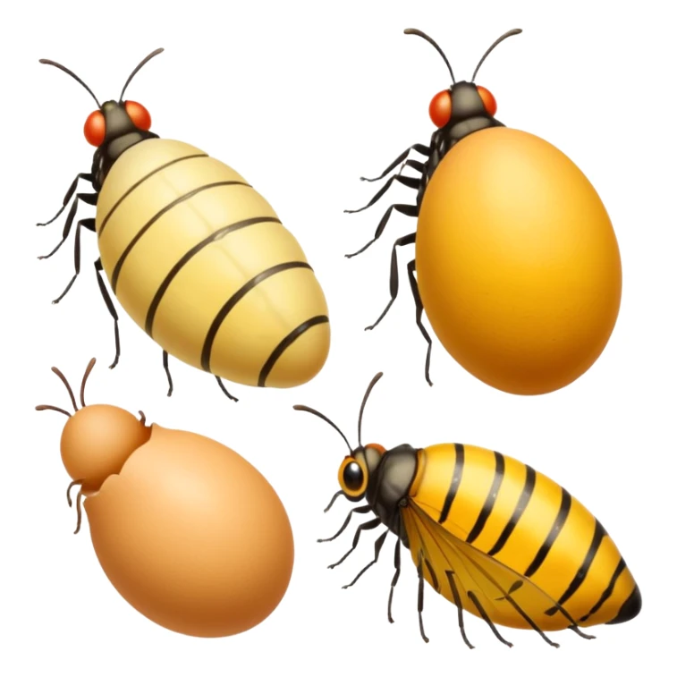 butterfly life cycle yellow colour  sticker