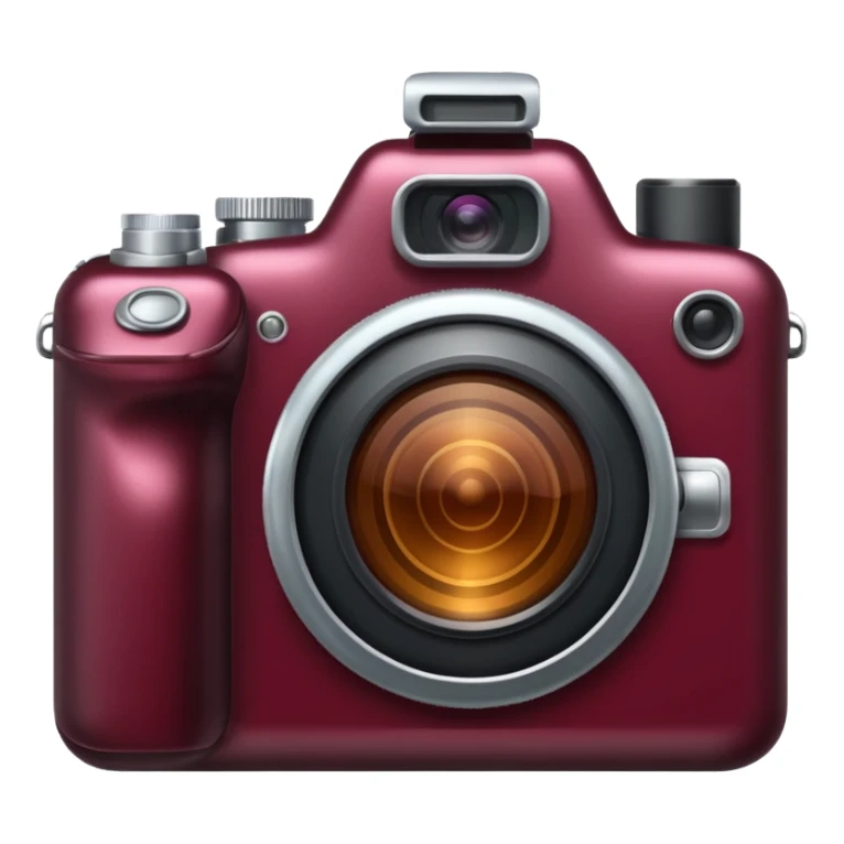 Camera burgundy sticker