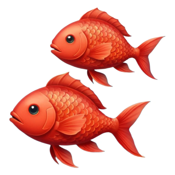 Red Fish Loves The Green Fish sticker