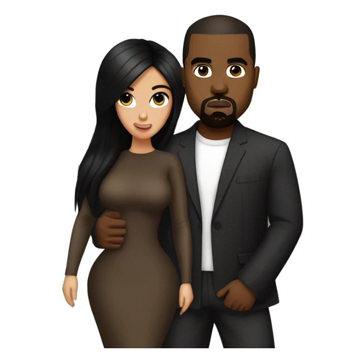 kanye west dressing up as kim kardashion sticker