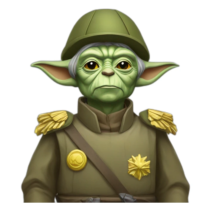 Yoda war general Ukraine Victory  sticker