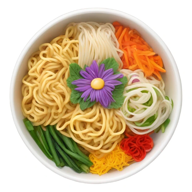 Bowl of noodles but it's also a  sticker