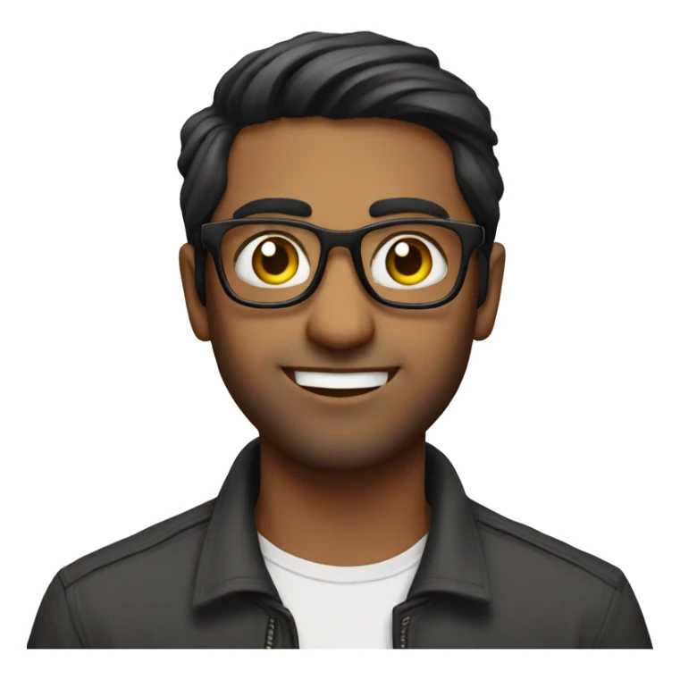 Indian guy in his 20s with specs, good looking  sticker