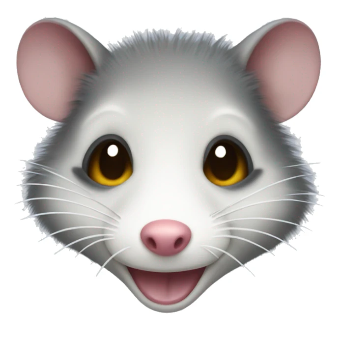 opossum Face with Tears of Joy Emoji sticker
