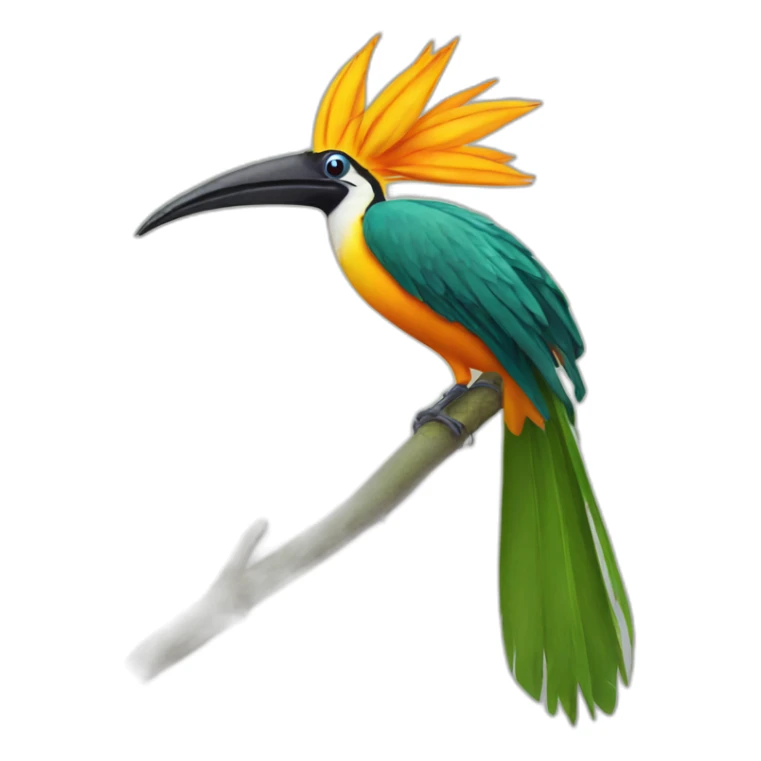 Bird of paradise sticker