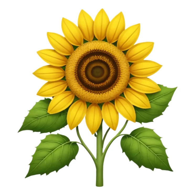 Noo, i want sunflower 🌻.  Just like this. With browner center. And without green sleaves
 sticker