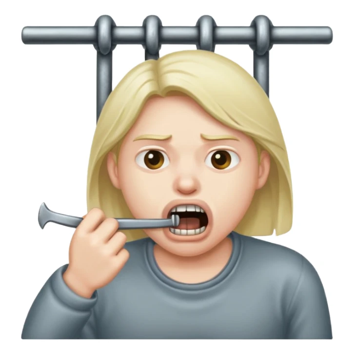 Gnawing at the iron bars of my enclosure  sticker