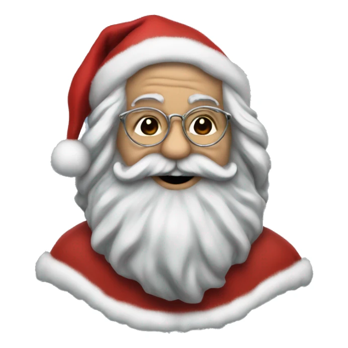 Jerry garcia santa claus sticker