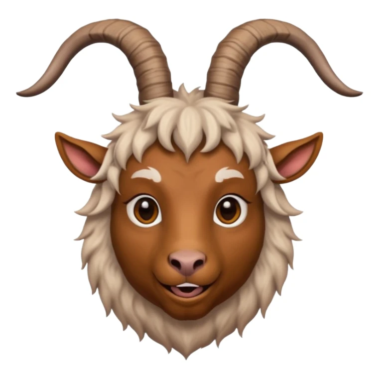 goat head person sticker