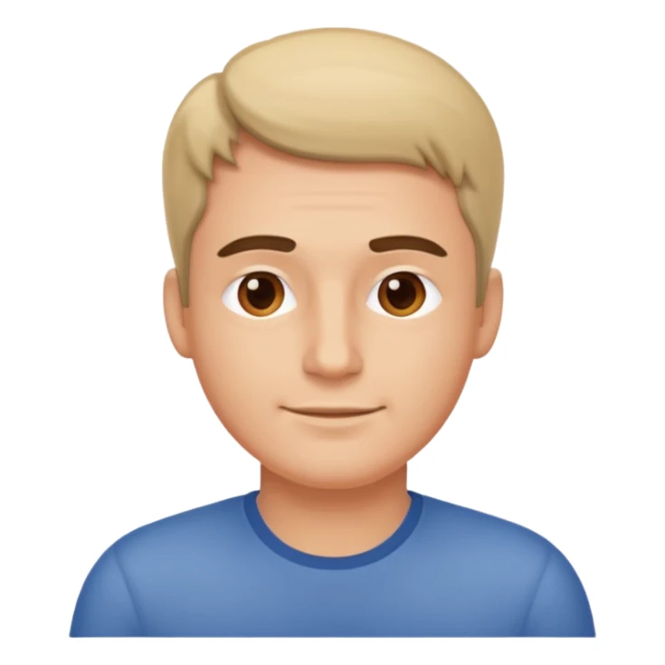 relaxed man with a relaxed facial expression sticker