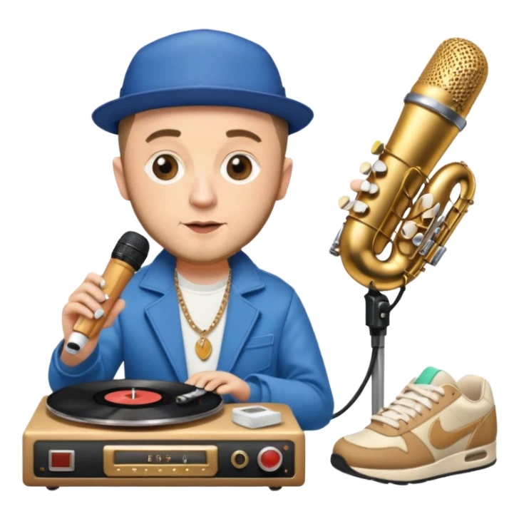 Haz emojis con referencias y inspiraciones en Mac Miller, pero no de su rostro o cosas físicas sino de objetos o más cosas  sticker