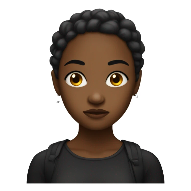 Mean mug black girl sticker