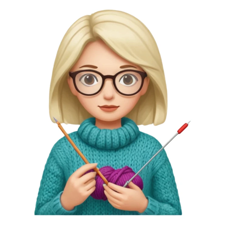women who knit sticker