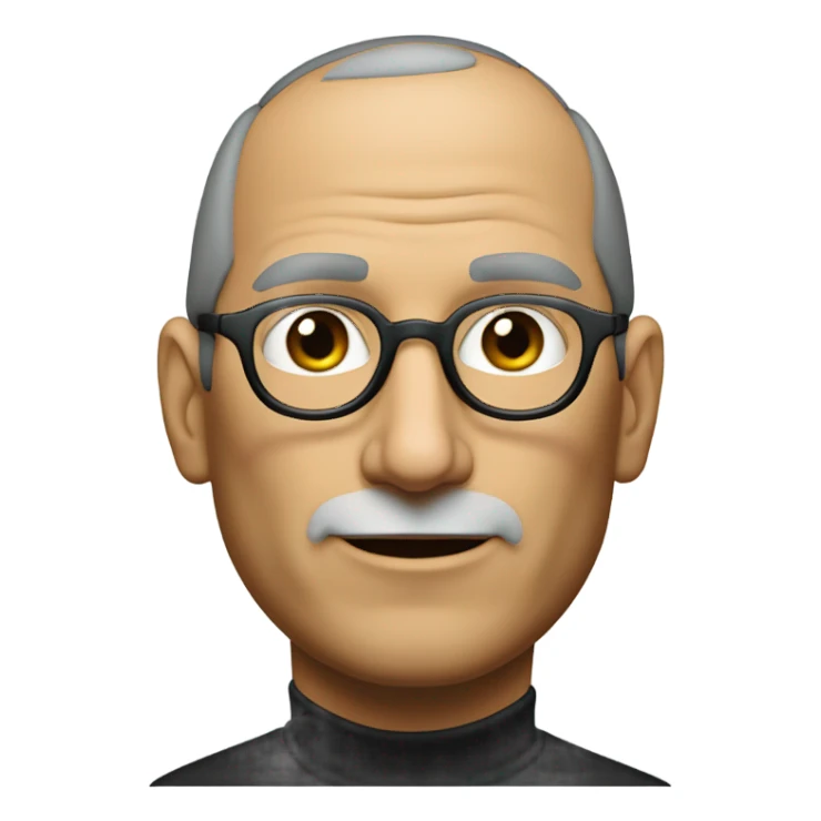 steve jobs y apple sticker