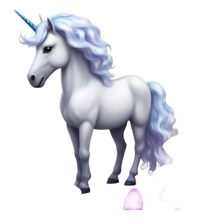 A unicorn and a field of orchids sticker